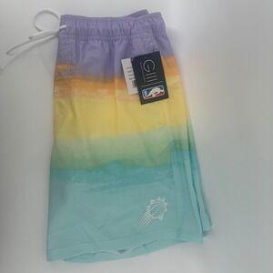 NEW GIII NBA Phoenix Suns Swim Trunks Gradient Colorblock Mens XL Shorts Beach
